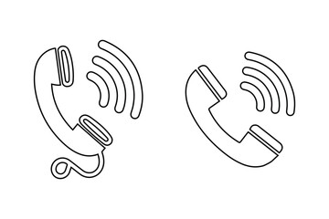 
Phone call icon. Telephone icon symbol. vector illustration