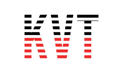 KVT three initial letter iconic line negative space minimal logo design vector template. monogram, abstract, wordmark, business, typography, minimalist, brand, company, flat, modern, unique, simple