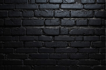 black brick wall texture background