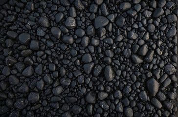 Fototapeta na wymiar close up of black stones