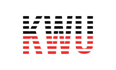 KWU three initial letter iconic line negative space minimal logo design vector template. monogram, abstract, wordmark, business, typography, minimalist, brand, company, flat, modern, unique, simple