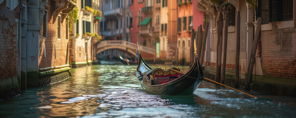 Gondola in venice canals © thejokercze
