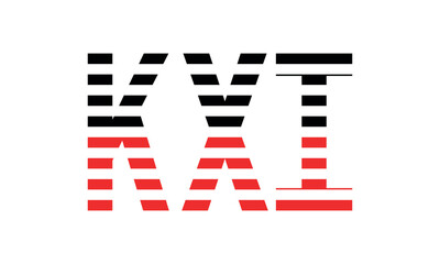 KXI three initial letter iconic line negative space minimal logo design vector template. monogram, abstract, wordmark, business, typography, minimalist, brand, company, flat, modern, unique, simple