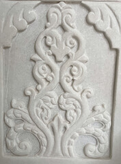 Sculptured walls of Jain temple, Bhedaghat (Jabalpur, Madhya Pradesh)