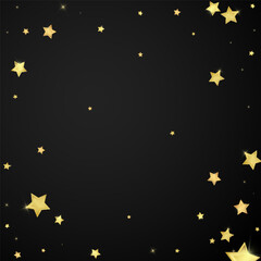 Magic stars vector overlay.  Gold stars scattered