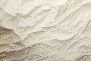 Crumpled White Paper Texture