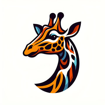 Giraffe abstract logo