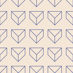 Trendy minimalist seamless pattern with abstract creative geometric composition