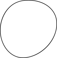 Irregular outline illustration. Irregular shape design element