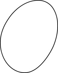 Irregular outline illustration. Irregular shape design element