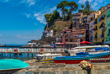 The city of Positano, on the Amalfi coast, Italy - obrazy, fototapety, plakaty