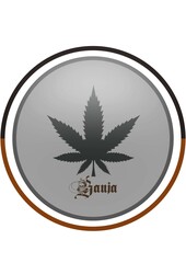 Obraz premium cannabis leaf icon