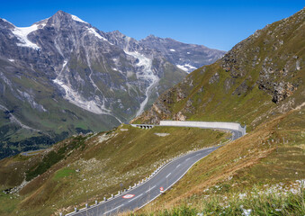 Montain pass in Hight Tauern mountain range