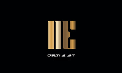 EM, ME, E, M abstract leters logo monogram