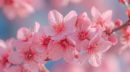 close up of A cherry blossom or Sakura in Japan