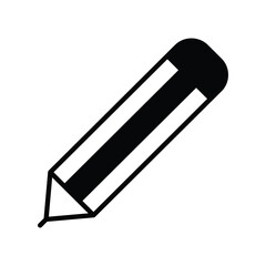 pencil icon vector stock illustration 