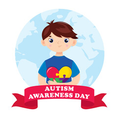World Autism Awareness Day illustration