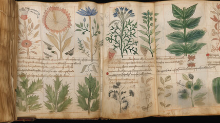 Enigmatic Pages: Unveiling the Mysteries of the Voynich Manuscript. Generative AI