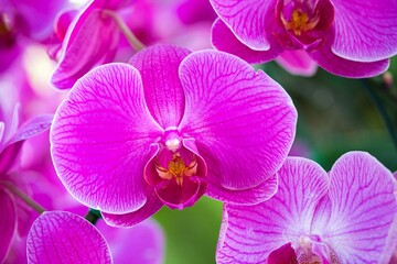 Fototapeta na wymiar Pink Phalaenopsis Orchid Flower 6