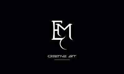 EM, ME, E, M abstract leters logo monogram