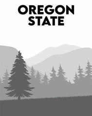 Obraz premium oregon state united states of america