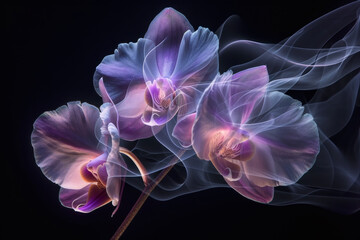 Highlighting the Form and Color of Flowers, Infusing Artistic Elements to Enhance the Beauty of Orchid.