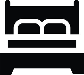 Rounded Filled Bed Icon