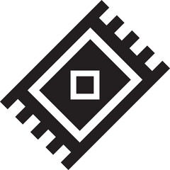 Rounded Filled Carpet Icon