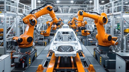 Intelligent applications and process automation in car production at an automobile plant