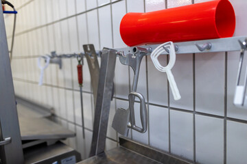 Werkzeug Messer Rohr zur Herstellung von Fleisch und Wurstwaren.
