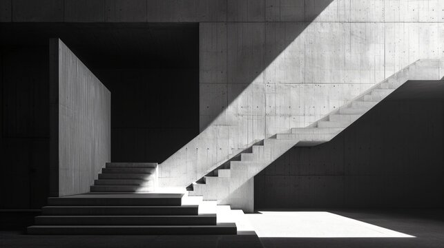 minimalist architecture detail with light and shadow