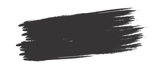black brush strokes on a transparent background
