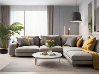 Fototapeta premium modern living room interior