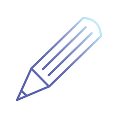 pencil icon vector stock illustration 