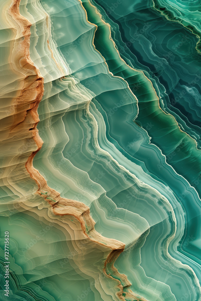 Poster surreal colorful abstract landscape. background image. created with generative ai technology