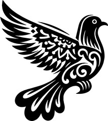 The Pigeon Logo in the Style of Mexican Muralism