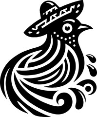 The Pigeon Logo in the Style of Mexican Muralism