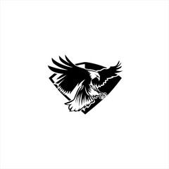 Illustration vector graphic of eagle icon