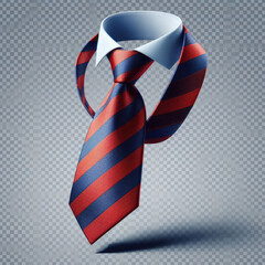 elegant striped silk necktie