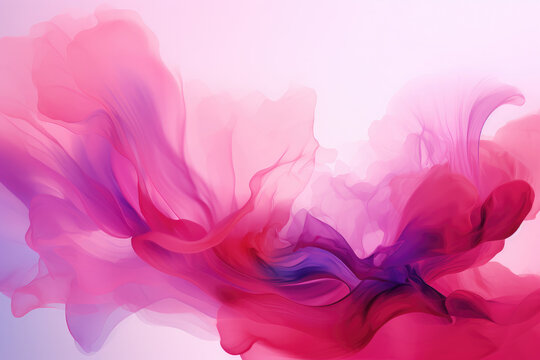 Abstract background in Orchid Funk color, Abstract purple background silk wave, splash, futuristic energy concept.