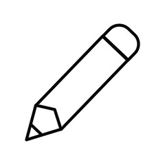 pencil icon vector stock illustration 