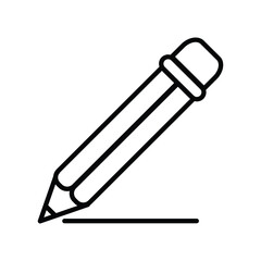 pencil icon vector stock illustration 