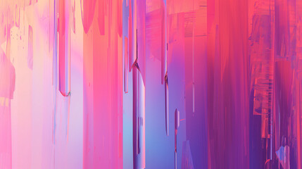 Holographic Dreams: A Solid Glitch in Gradient Hues