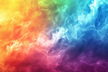 Obraz na płótnie Canvas Multicolored rainbow waves of smoke. background with smoke effect for design