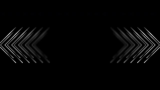 Metallic arrows hi-tech futuristic abstract geometric background. Seamless looping motion design. Video animation Ultra HD 4K 3840x2160