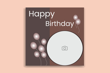Birthday social media post , birthday banner design
