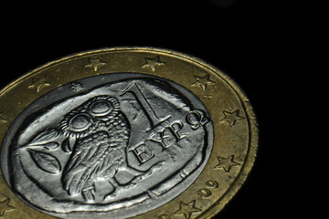 one euro coin background