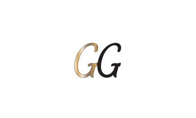 GG, G , G Abstract Letters Logo Monogram	