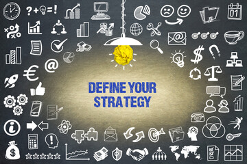 Define Your Strategy	 - obrazy, fototapety, plakaty
