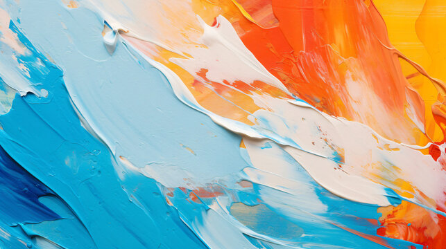 A close-up of an abstract painting.